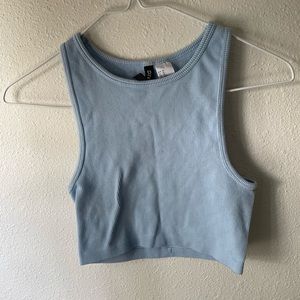 Fitted tank top light blue